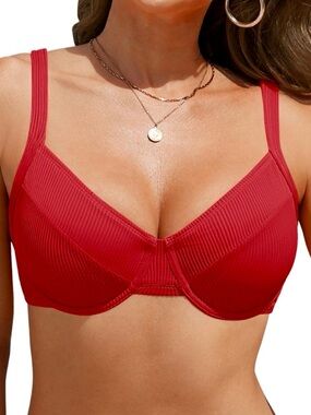 Daci Red Bikini Top